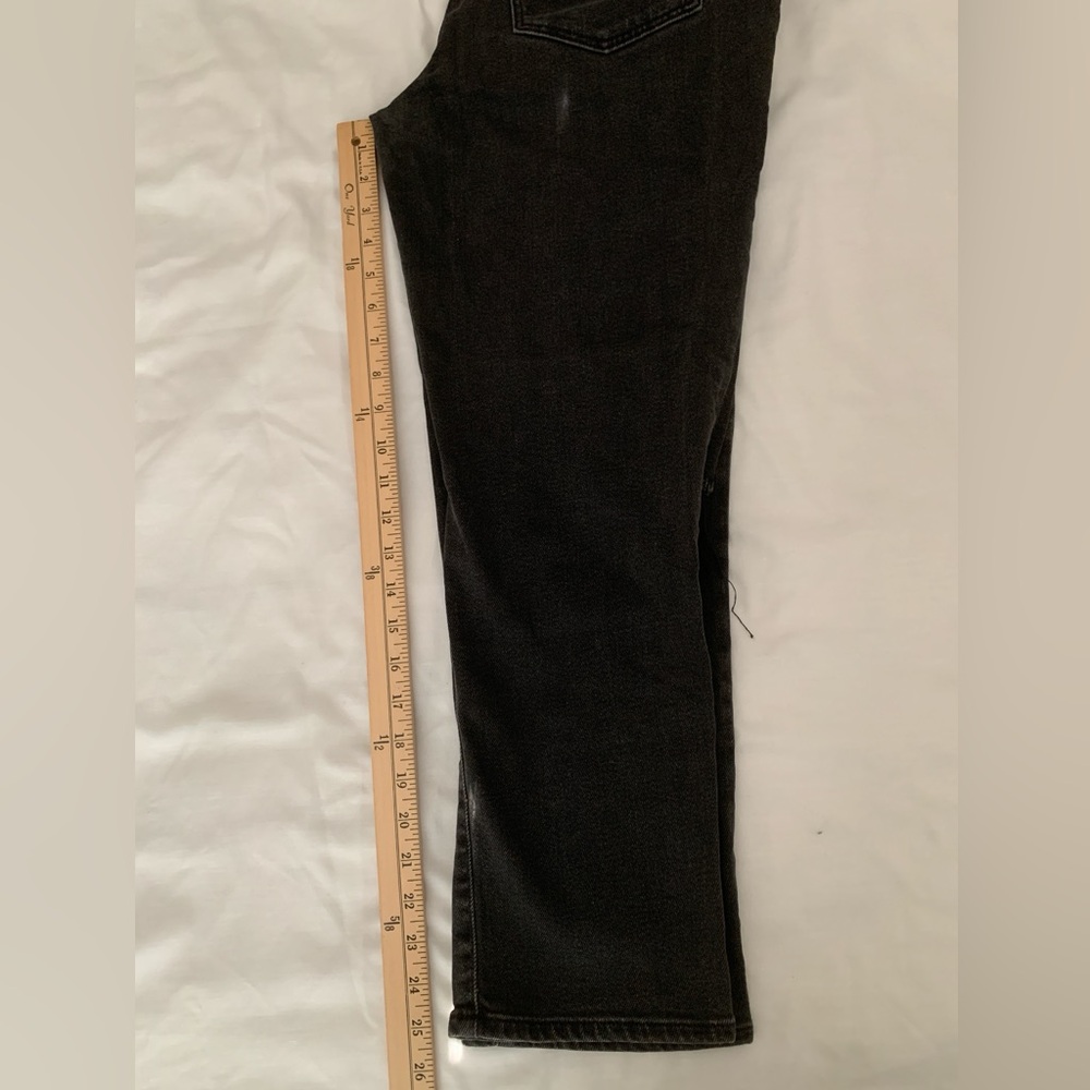 Madewell The Girljean Black Rip Knee Skinny Jeans 28 - Picture 6 of 11